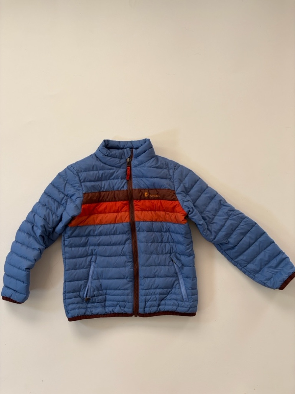 Cotopaxi Light Blue Striped Puffer Jacket XS - Picture 4 of 5